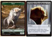 Wolf (0018) // Emblem - Arlinn, Embraces by the Moon Double-Sided Token